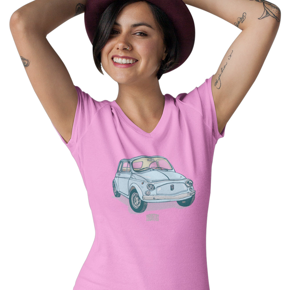 fiat 500 girl t shirt