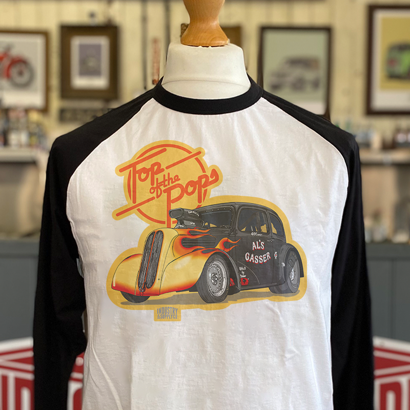 "TOP OF THE POPS" AL'S GASSER BASEBALL SHIRT