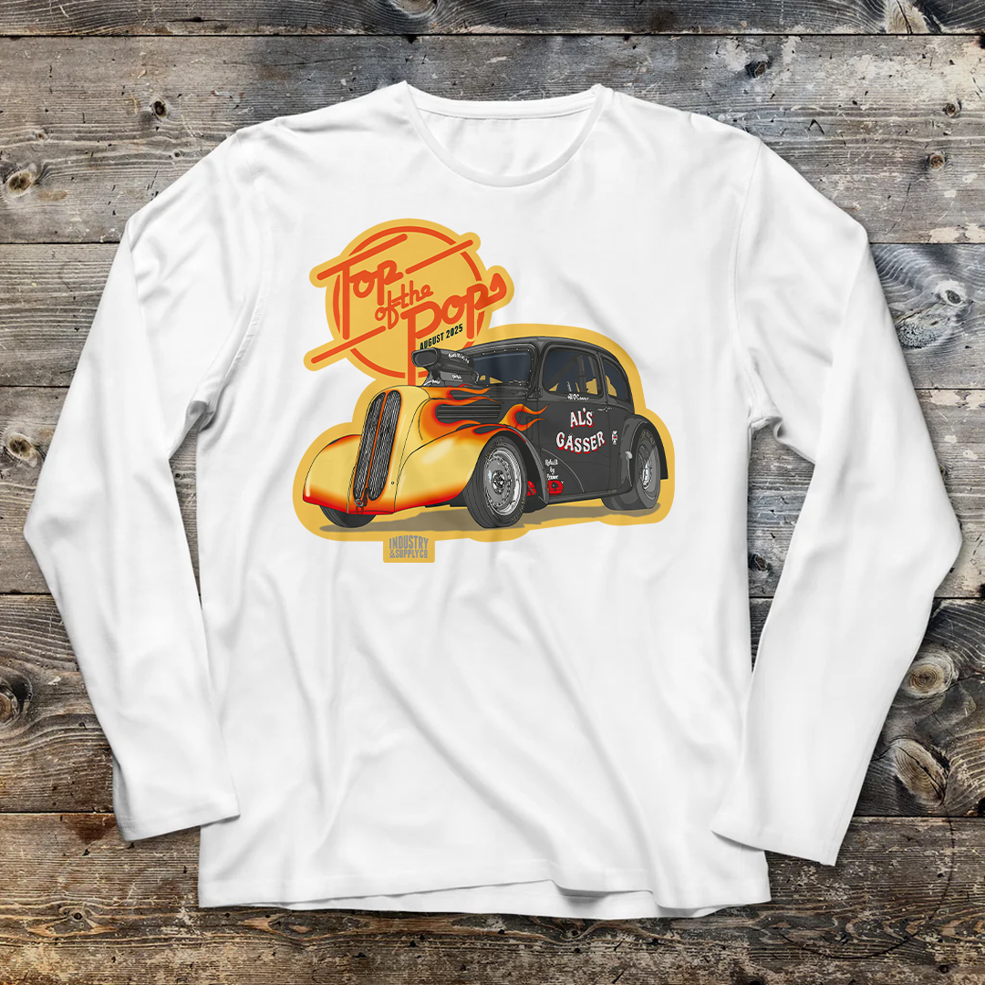 "TOP OF THE POPS" AL'S GASSER LONG SLEEVE T-SHIRT