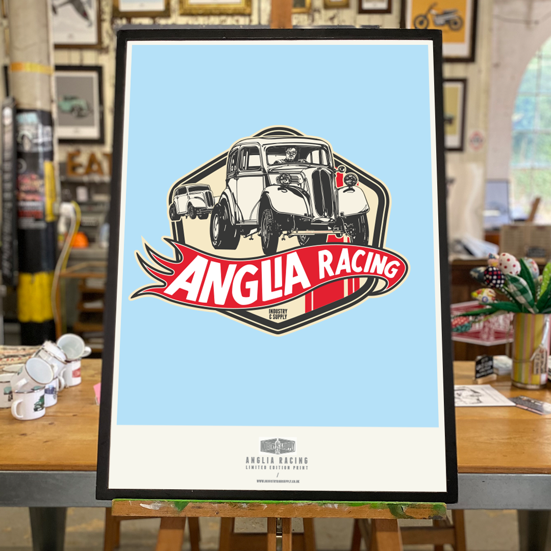 Limited Edition Anglia Racing Art Print – Industry & Supply