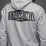 FRONT & BACK PRINT INDUSTRY & SUPPLY HOODIE