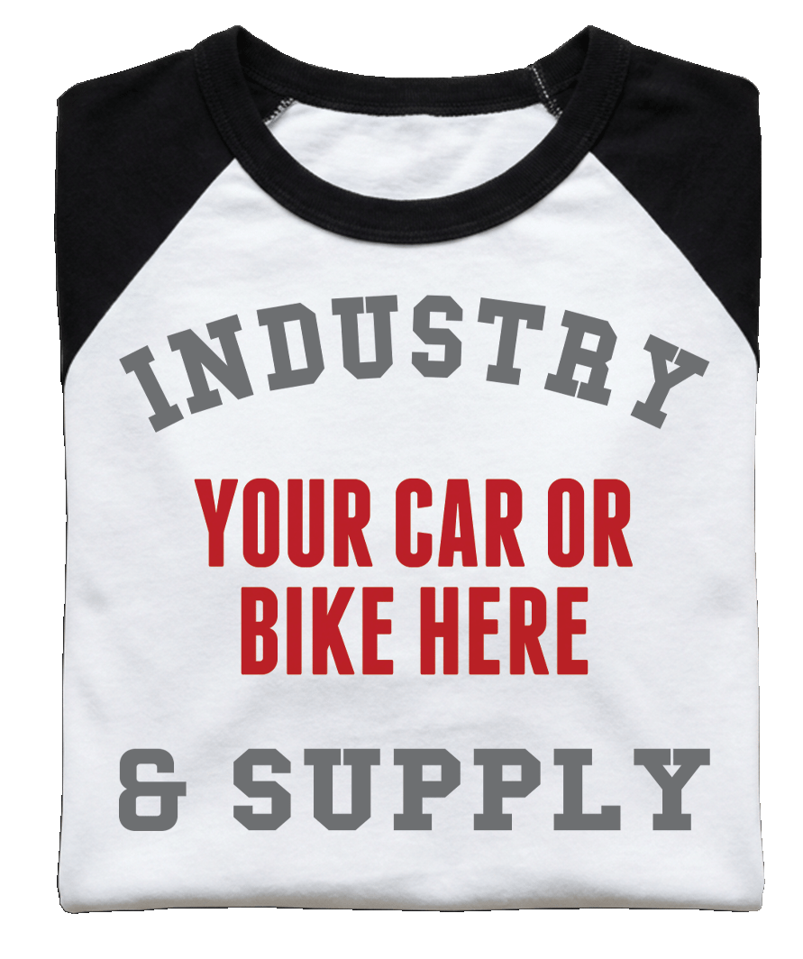 INDUSTRY & SUPPLY PERSONALISED LONG SLEEVE BASEBALL