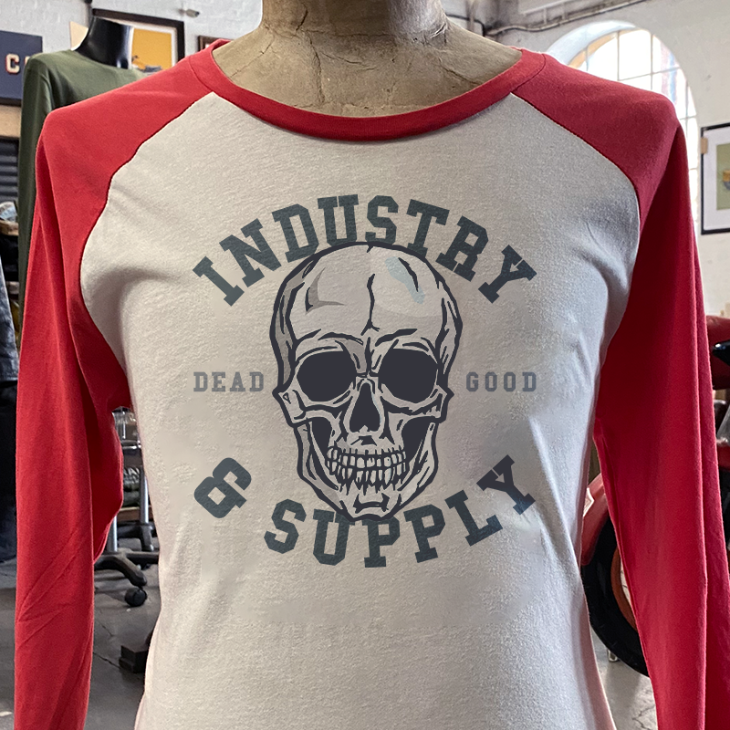 "DEAD GOOD" INDUSTRY & SUPPLY BASEBALL SHIRT