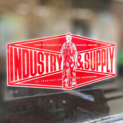 INDUSTRY & SUPPLY CLEAR WINDOW STICKERS