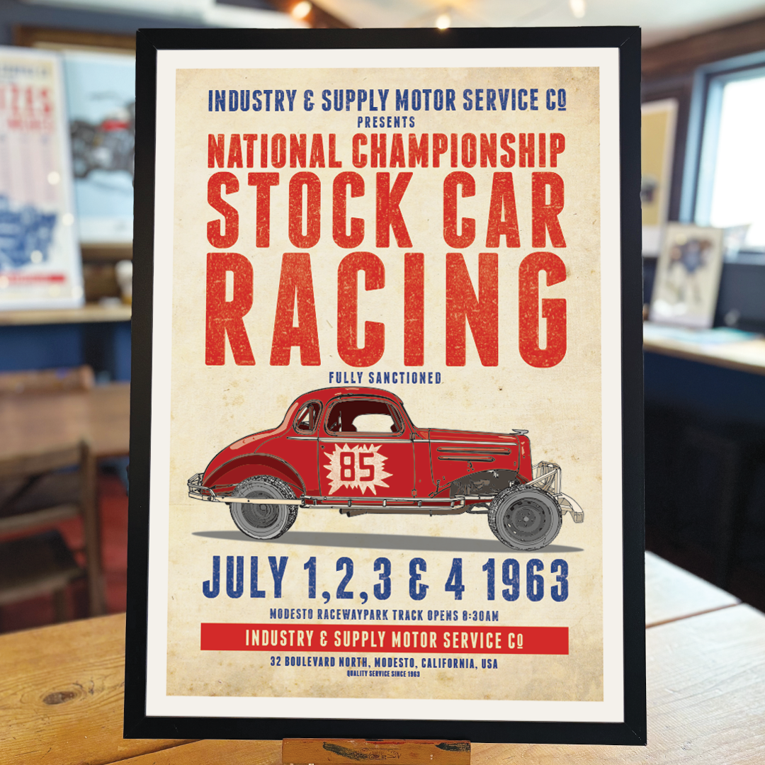 IN&S RACEWAY PARK ART PRINT