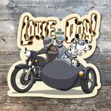 LOUIE THE SIDECAR DOG FREE STICKERS