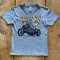 LOUIE THE SIDECAR DOG KIDS T-SHIRT