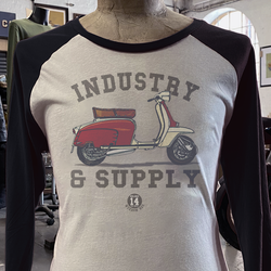 INDUSTRY & SUPPLY LAMBRETTA BASEBALL SHIRT