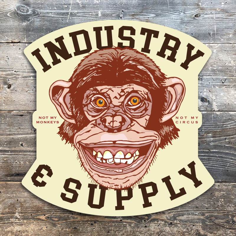 "NOT MY MONKEY, NOT MY CIRCUS" FREE STICKER