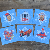 CAR S.O.S 5 MIXED GREETINGS CARD BUNDLE