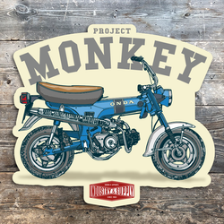 PROJECT MONKEY BIKE FREE STICKER