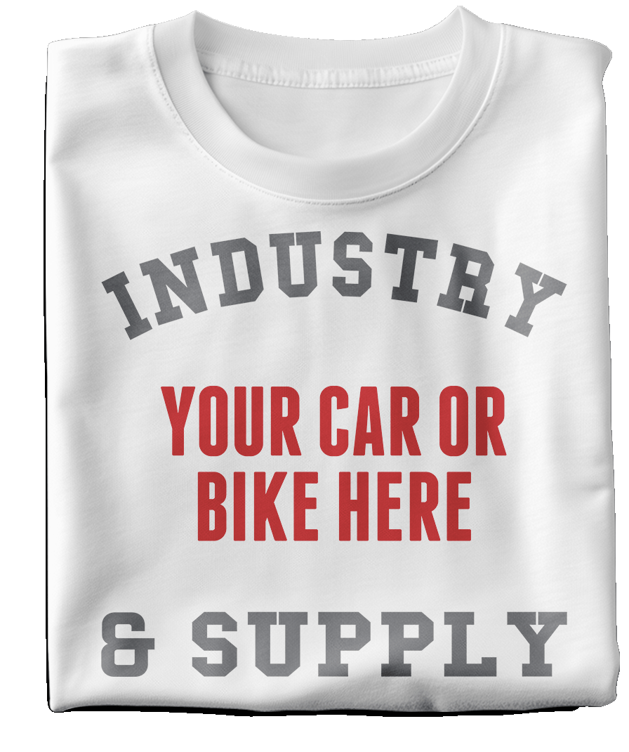INDUSTRY & SUPPLY PERSONALISED SPLIT LOGO KIDS T-SHIRT