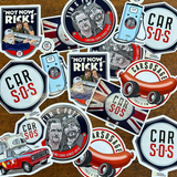 CAR S.O.S 10 MIXED STICKER BUNDLE