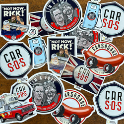 CAR S.O.S 10 MIXED STICKER BUNDLE