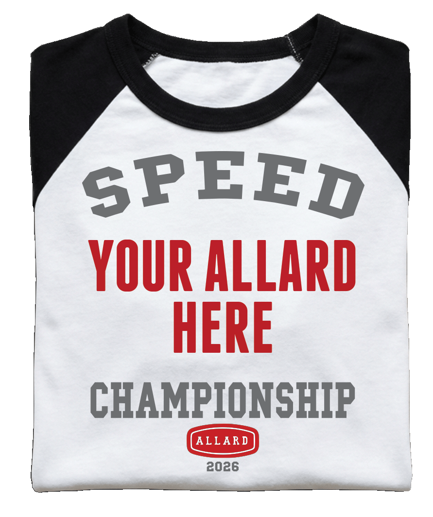ALLARD SPEED CHAMPIONSHIP 2026 PERSONALISED LONG SLEEVE BASEBALL
