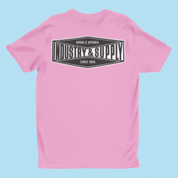 INDUSTRY & SUPPLY BACK PRINT LADIES T-SHIRT