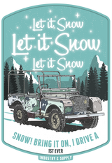 LAND ROVER "LET IT SNOW" ICE BLUE SWEATSHIRT