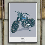 59 BOBBER 'THE INDUSTRY AND SUPPLY BIKE' ART PRINT