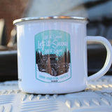 LAND ROVERS "LET IT SNOW" ENAMEL MUG