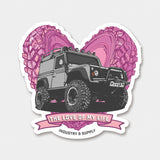 "LOVE OF MY LIFE" LAND ROVER STICKERS