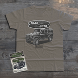 LAND ROVER 70TH BIRTHDAY DEFENDER T-SHIRT