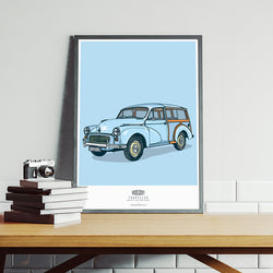 MORRIS MINOR TRAVELLER ART PRINT