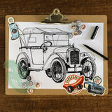 CAR S.O.S. BRAND AUSTIN 7 LONG SLEEVE T-SHIRT