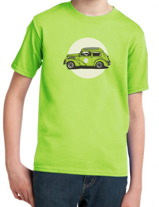 Pudge's Pop Ford 103E Industry & Supply Kids Apple Green T-Shirt