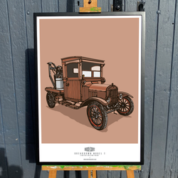 FORD MODEL T PICK-UP ART PRINT