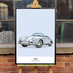 PORSCHE 356 SPEEDSTER ART PRINT