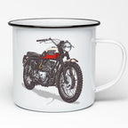 MOTORBIKE ENAMEL MUG