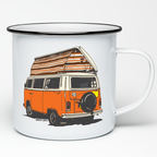 VOLKSWAGEN ENAMEL MUG