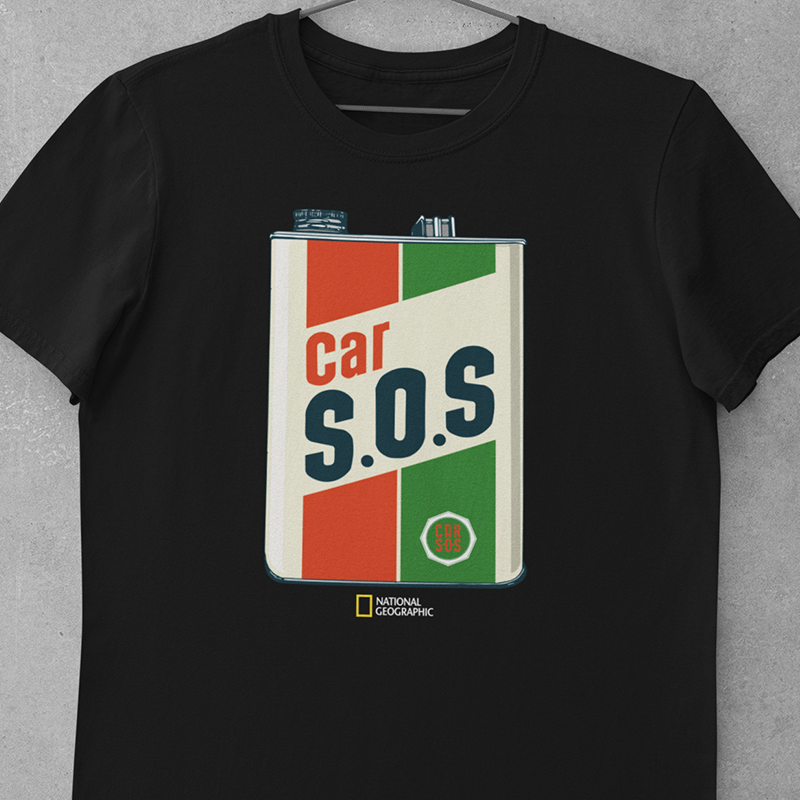 CAR S.O.S. CASTROL GTX PARODY T-SHIRT