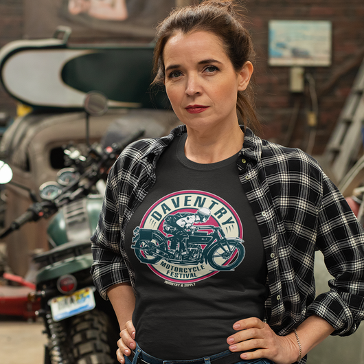 DAVENTRY MOTORCYCLE FESTIVAL LADIES T SHIRT