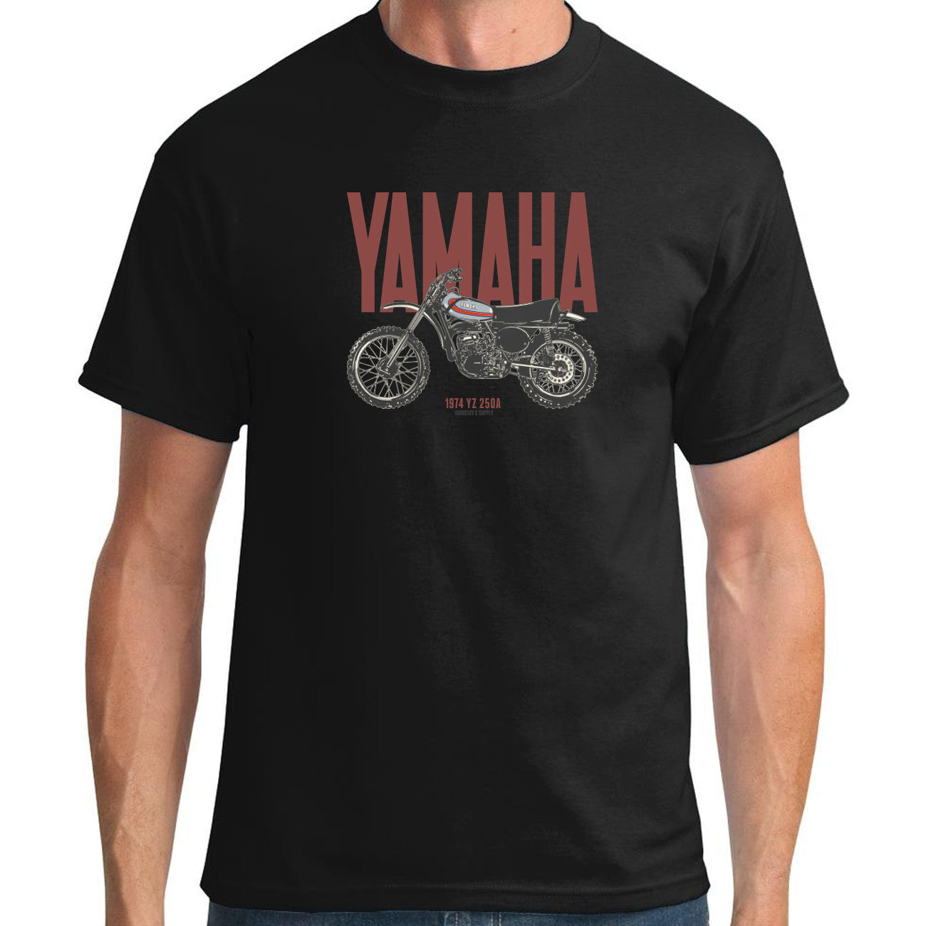 Yamaha YZ 250A Dirt Bike T-Shirt. Original Artwork. 100% Cotton