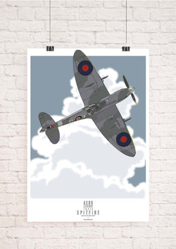 TD314 SPITFIRE ART PRINT