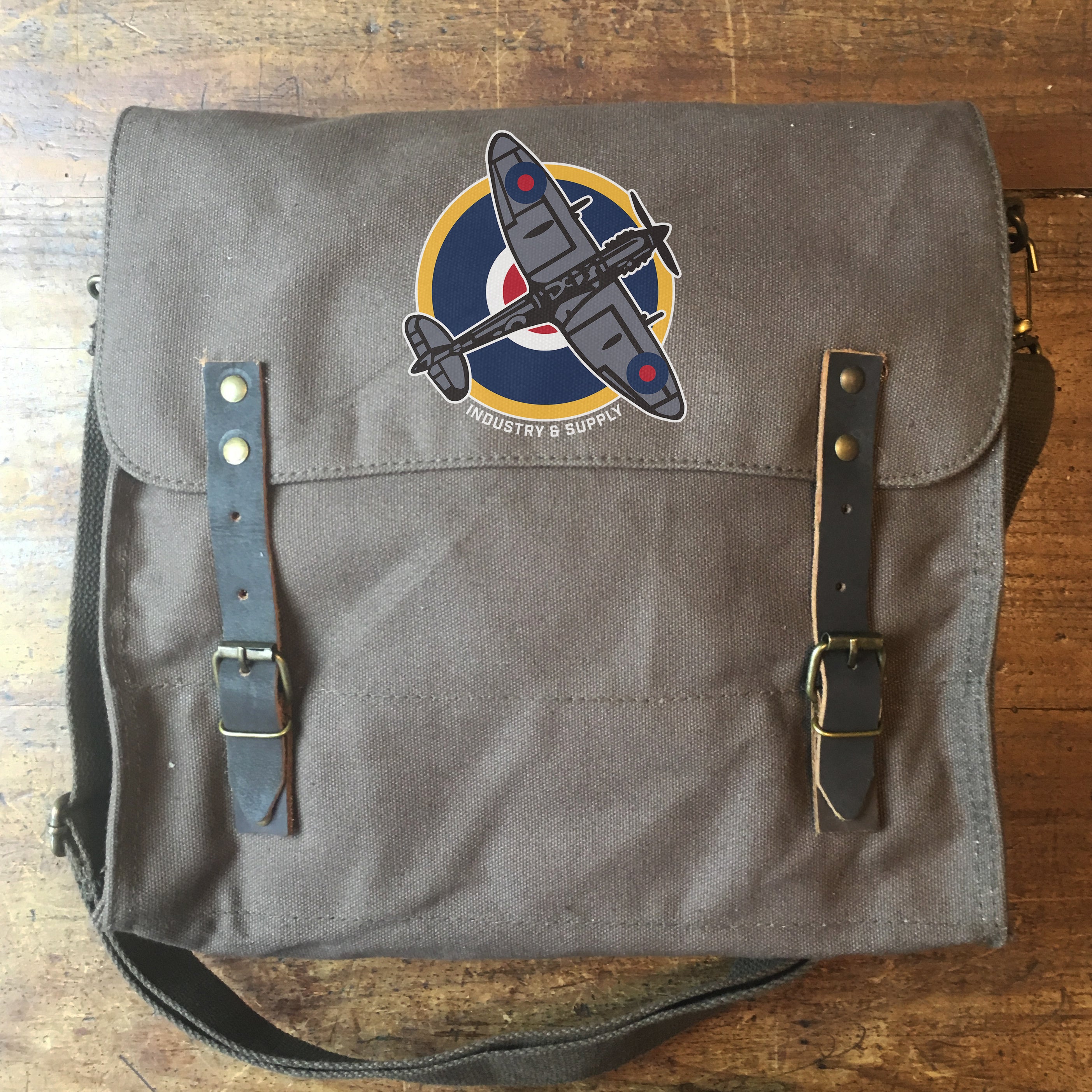 Army canvas cheap messenger bag