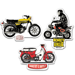 70'S MOTORBIKE STICKER BUNDLE