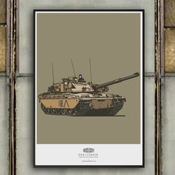 CHALLENGER TANK ART PRINT