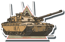 CHALLENGER TANK STICKER