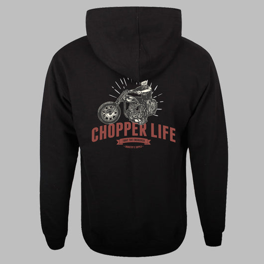 Chopper Life - Black Hoodie Back