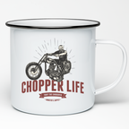 MOTORBIKE ENAMEL MUG