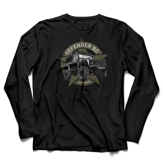 LAND ROVER DEEP BLACK LONG SLEEVE T-SHIRT