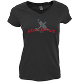 AERO LEGENDS UTILITY TD314 SPITFIRE LADIES V-NECK T-SHIRT