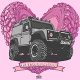 "LOVE OF MY LIFE" LAND ROVER DEFENDER LADIES V-NECK T-SHIRT