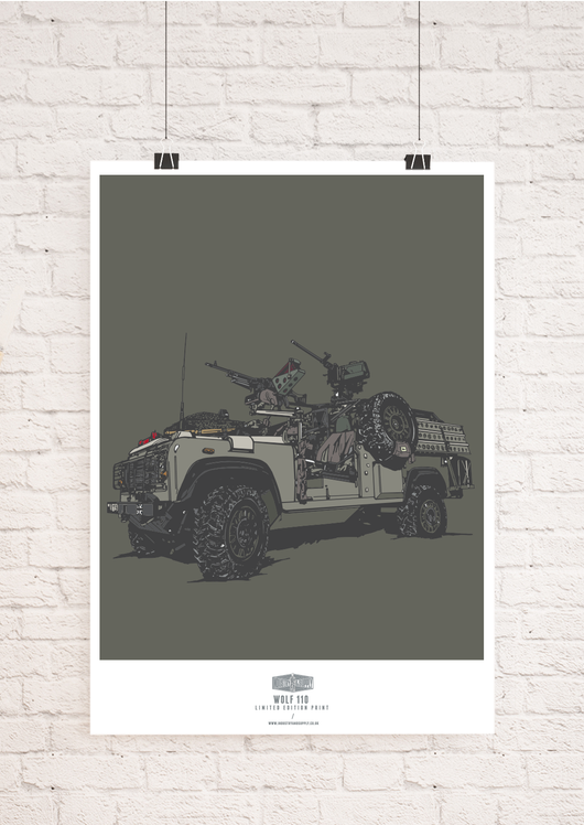 LIMITED EDITION WOLF 110 WALL ART PRINT