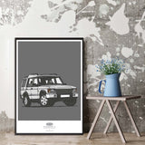LAND ROVER DISCOVERY TWO FACELIFT ART PRINT