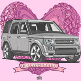 "LOVE OF MY LIFE" LAND ROVER DISCOVERY LADIES V-NECK T-SHIRT