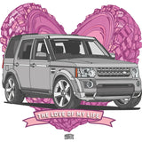 "LOVE OF MY LIFE" LAND ROVER DISCOVERY LADIES BASEBALL SHIRT