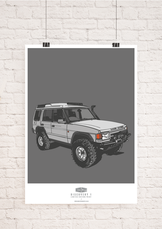 LIMITED EDITION LAND ROVER DISCOVERY ONE ART PRINT